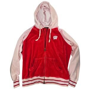 Touch by Alyssa Milano | Pink & Red Wisconsin Badgers Hoodie | Size XXL